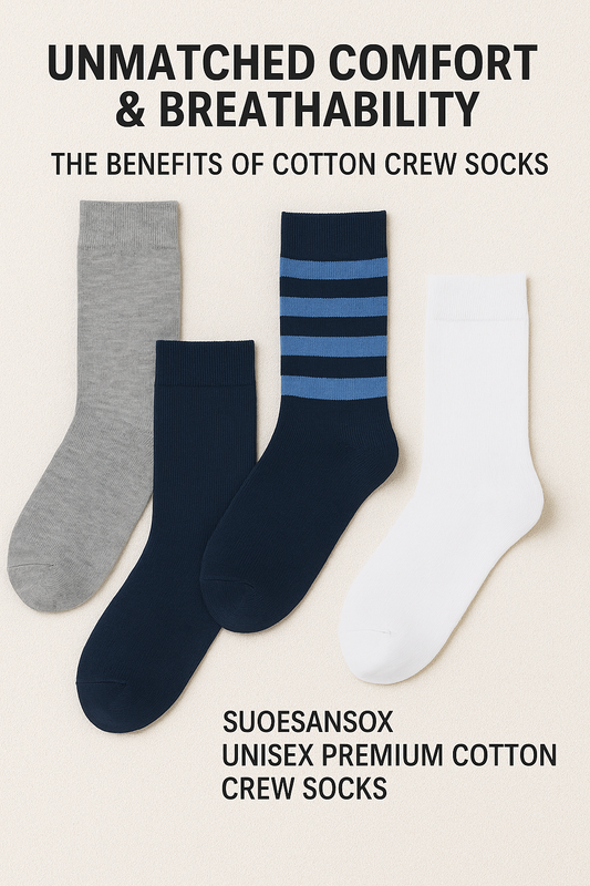 "Comfort Meets Class: Why Cotton Crew Socks Are a Wardrobe Must-Have"