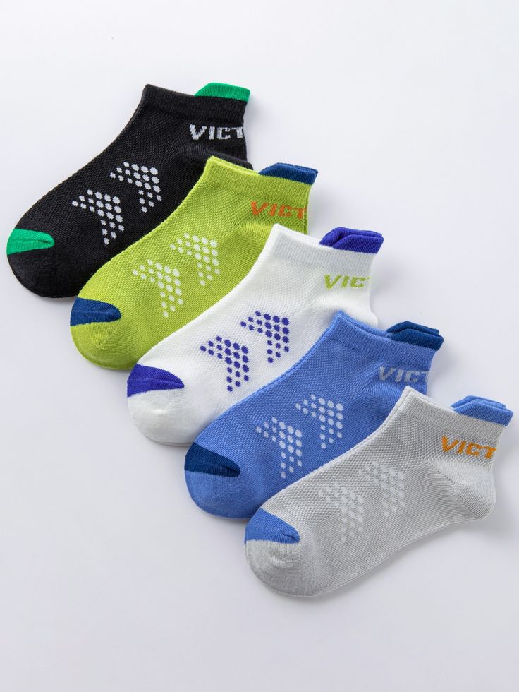 VICTORY Ankle-Length Sports Socks for Men & Women | Pack of 5 Pairs | Breathable Mesh Design, Cushioned Comfort | Multicolor Low-Cut Athletic Socks for Running, Gym & Daily Wear
